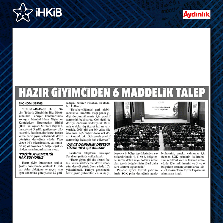 Basın yansımaları – gazete kupürleri